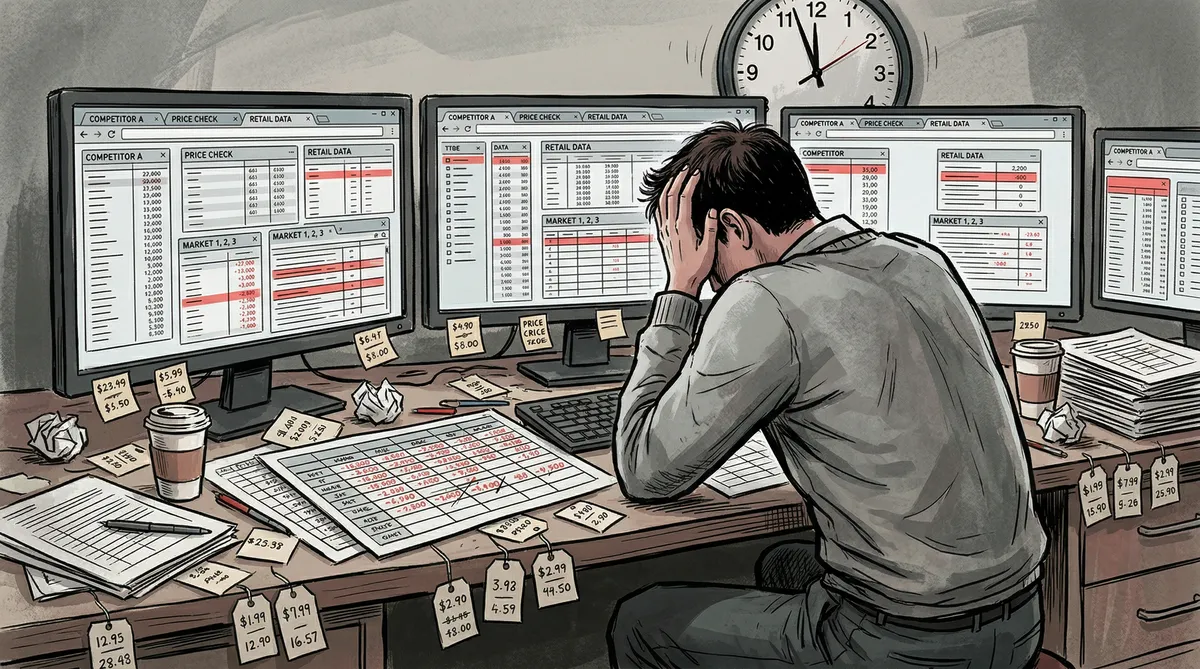Manual repricing — the challenge without automation